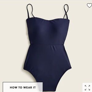 Jcrew cut out tie back one piece